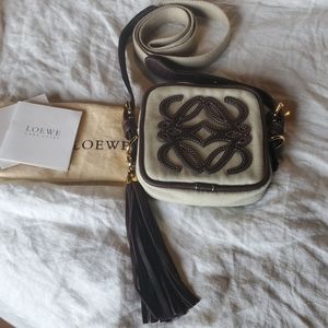 LOEWE Logos Cross Body Shoulder Bag with tassel